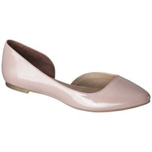 These flats are in a classic blush color and I am always in the mood for a patent moment.