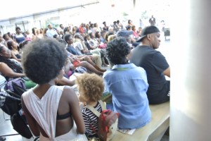 Momma afros and baby afros.