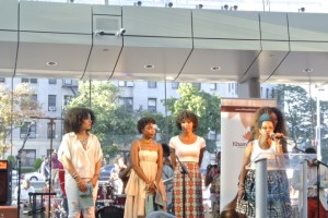 Anu of Khamit Kinks curated a hair show with three natural hair models.