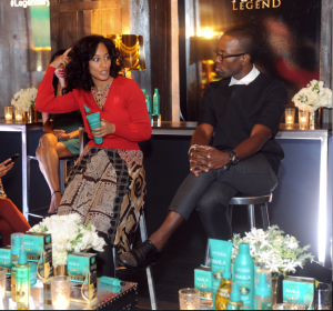 Tracee and stylist, Johnny Wright talking about the Optimum Amla product line.