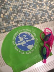 I wore this cap and goggles everyday for swim camp.