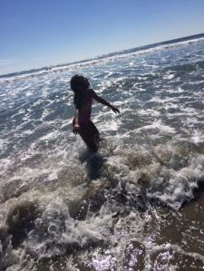 She loved the waves.