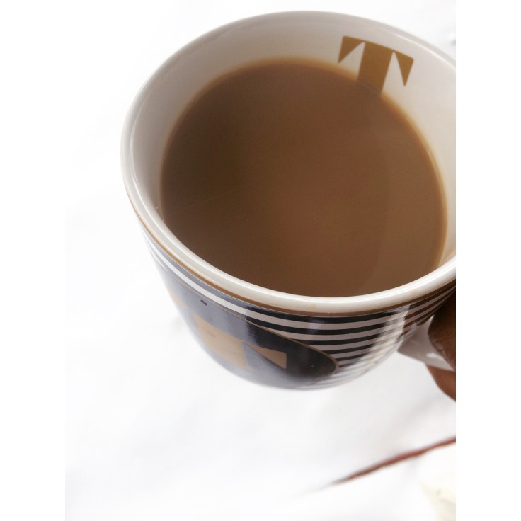 The morning started off with a cup of coffee from my new favorite mug. Picked it up on the after Christmas sale from Target.